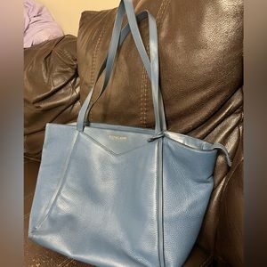 Blue Michael kors tote bag